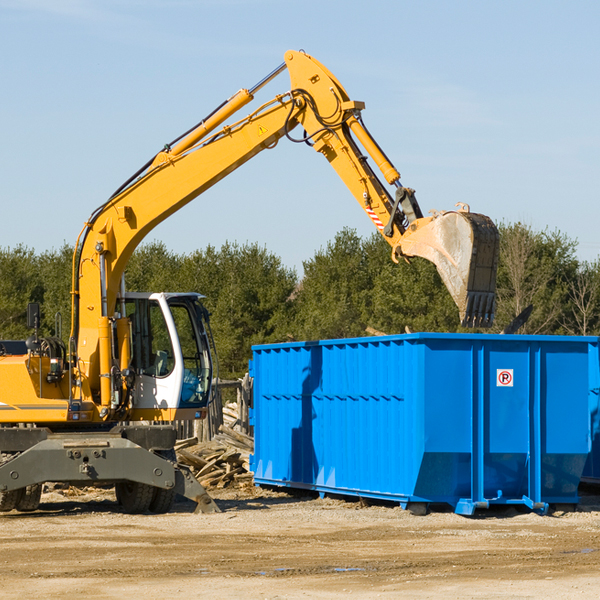 what happens if the residential dumpster is damaged or stolen during rental in Booneville